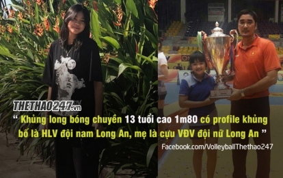 Khủng long bóng chuyền: 13 tuổi cao 1m80, tập bóng 2 năm tăng 10cm