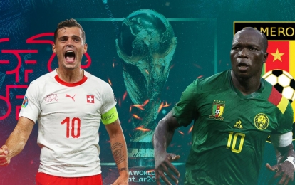 Đội hình mạnh nhất Thụy Sĩ vs Cameroon: Xhaka đấu Choupo-Moting