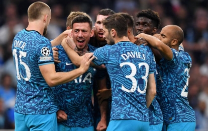 Ngược dòng nghẹt thở Marseille, Tottenham 'run rẩy' tiến vào vòng 1/8 Champions League