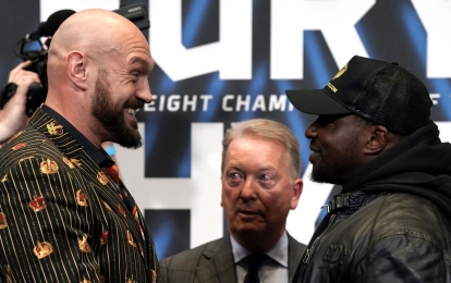 Chưa chiến trên thượng đài, Tyson Fury và Dilliant Whyte suýt 'ẩu đả' nhau trong họp báo