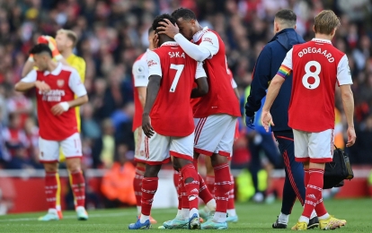 Arsenal trả giá cực đắt sau chiến thắng 5 sao trước Nottingham Forest