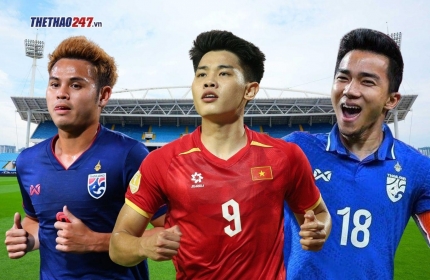 Đình Bắc sánh vai cùng Theerathon và Chanathip tại AFF Cup