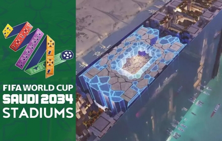 Ả Rập Xê Út xây SVĐ trên không đá World Cup 2034