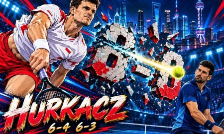 Djokovic lần đầu thua Hurkacz, bị loại sớm ở vòng 2 Shanghai Masters