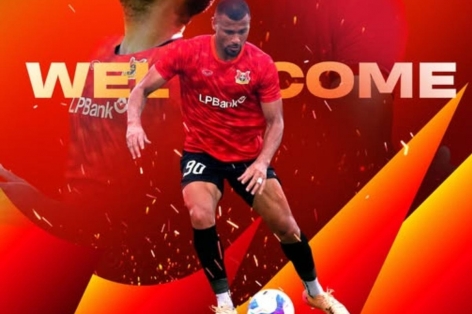 Tiền đạo Brazil từng khoác áo Benfica gia nhập Ninh Bình FC