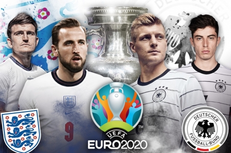 Lịch Euro 2021 hôm nay 29/06: ĐT Anh đại chiến ĐT Đức