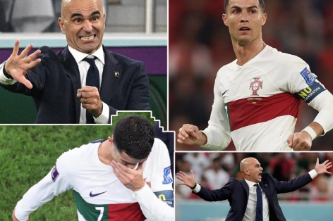 HLV Bồ Đào Nha nhận chỉ trích nặng nề khi ra quyết định 'tàn nhẫn' với Ronaldo