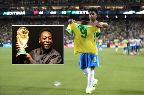 Endrick kịch liệt bác bỏ so sánh với Vua bóng đá Pele trước Copa America
