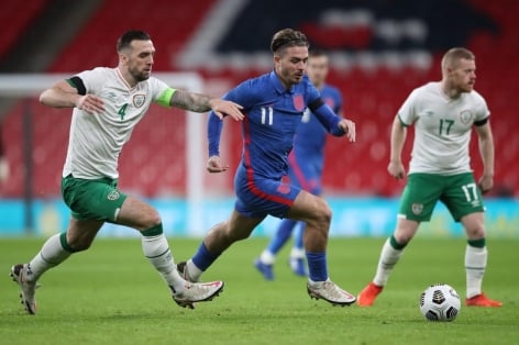 Trực tiếp Ireland 0-2 Anh: Hiệp 2 bắt đầu