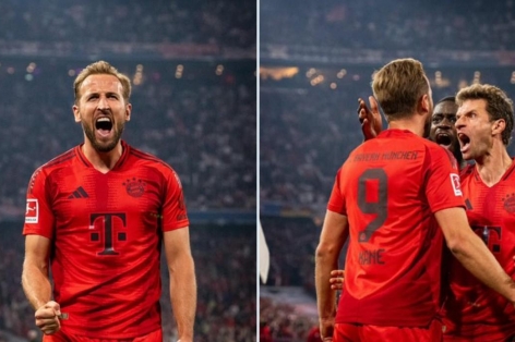 Harry Kane lập hat-trick, Bayern Munich nối dài mạch thắng