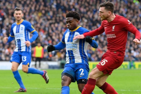 Trực tiếp Liverpool 0-1 Brighton: Tấn công dồn dập