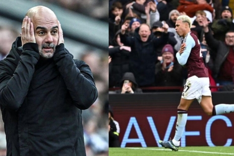 Man City gục ngã trước Aston Villa, chính thức rơi khỏi top 5 Ngoại hạng Anh