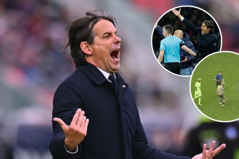 Khoảnh khắc mất lý trí của Inzaghi có thể khiến Inter mất HLV ở chung kết
