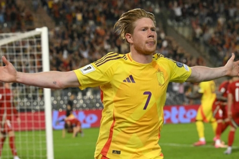 De Bruyne tỏa sáng, Bỉ thắng nghẹt thở Xứ Wales trong trận cầu 7 bàn