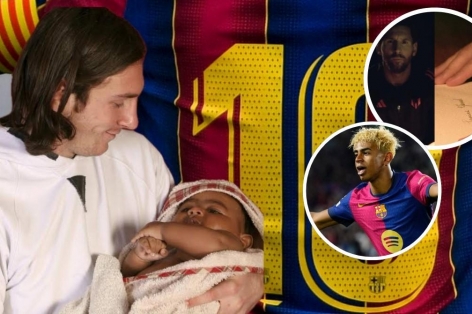 Lamine Yamal nhận thư đặc biệt từ Messi trước ngày nhận áo số 10
