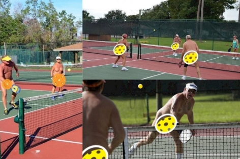 Choáng váng với xu hướng khỏa thân chơi pickleball tại Mỹ