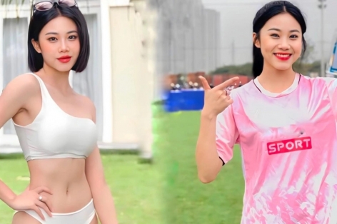 Hot girl Bình 'Gấu' gây sốt với màn chơi pickleball đỉnh cao