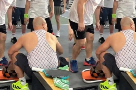 Người đàn ông ngã gục khi chơi pickleball giữa trời oi bức