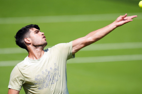 Alcaraz luyện tập với nhà vô địch Grand Slam tại Wimbledon 2024
