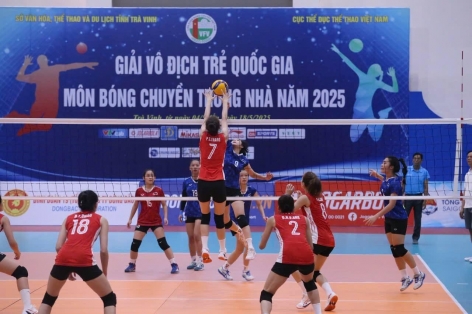 Xác định loạt trận tứ kết giải bóng chuyền trẻ quốc gia 2025
