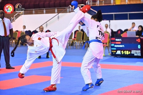 Karate Việt Nam giành 11 HCV trong ngày mở màn giải vô địch Đông Nam Á 2025