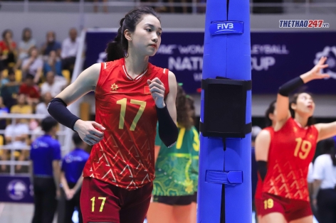 Bộ đôi tuyển thủ bóng chuyền nữ Việt Nam thả dáng cực xinh tại Thượng Hải
