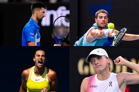 Xác định các tay vợt lọt tứ kết Australian Open 2025