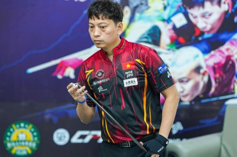 Dương Quốc Hoàng thẳng tiến vòng knock-out giải billiards danh giá châu Âu