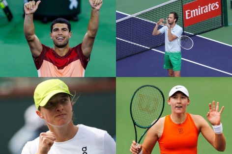 Xác định các tay vợt lọt bán kết Indian Wells 2025