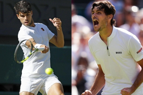 Trực tiếp tennis Carlos Alcaraz vs Taylor Fritz, 19h30 hôm nay 11/7