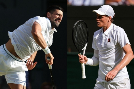 Trực tiếp tennis Novak Djokovic vs Jannik Sinner, 21h30 hôm nay 11/7