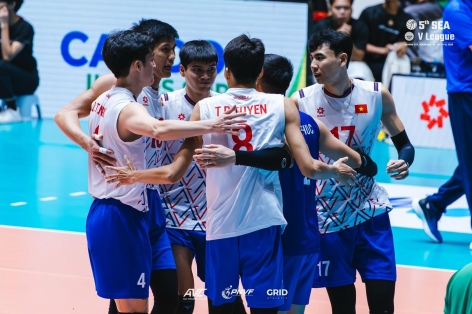 Bóng chuyền nam Việt Nam lên ngôi á quân chặng 2 SEA V.League 2025