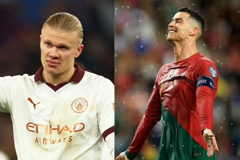 Haaland chấn thương hóa ra lại là tin vui với Ronaldo sau 8 năm