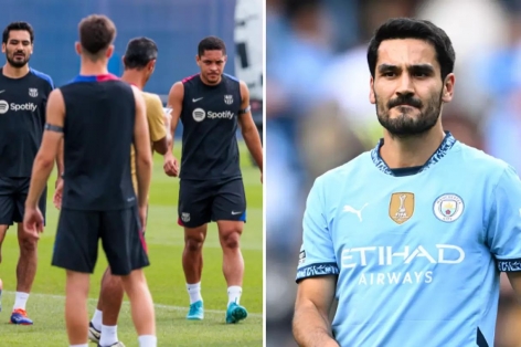 Gundogan 'chán ngấy' hai đồng đội ở Barca trước khi quay lại Man City