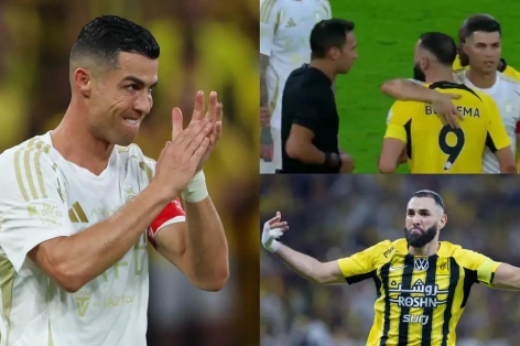 Ronaldo vào cuộc, ngăn Benzema ẩu đả với tiền vệ Al Nassr