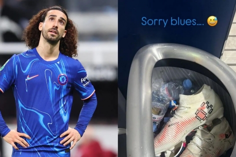 Cucurella trượt chân 2 lần khiến Chelsea thủng lưới, ném thẳng giày vào sọt rác