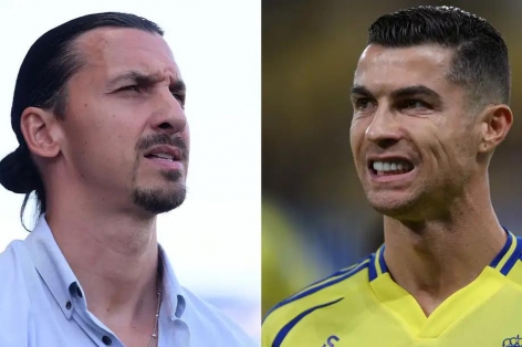 Ibrahimovic phản ứng gay gắt với Ronaldo vụ nói Ligue 1 không bằng SPL