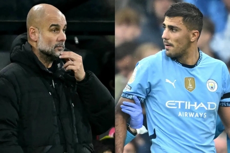 Pep Guardiola bất ngờ chọn người thay thế Rodri tại Man City