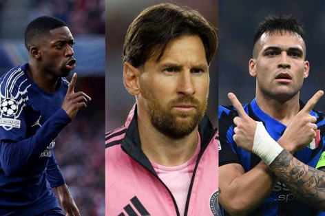 Sống đủ lâu để thấy Messi chung mâm với Dembele và Lautaro Martinez