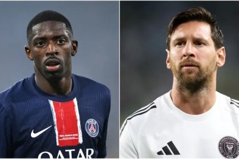 Messi bị Dembele 'lột sạch' đồ trên người