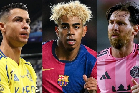 Thành tích của Yamal ở tuổi 18 so với Ronaldo và Messi nói lên tất cả