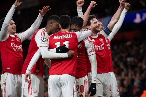 Arsenal duy trì mạch 6 trận toàn thắng tại Champions League