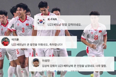CĐV Hàn Quốc nói điều thật lòng về đẳng cấp của U23 Việt Nam