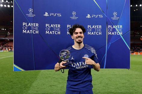 Cầu thủ xuất sắc nhất trận Arsenal vs PSG không phải Dembele