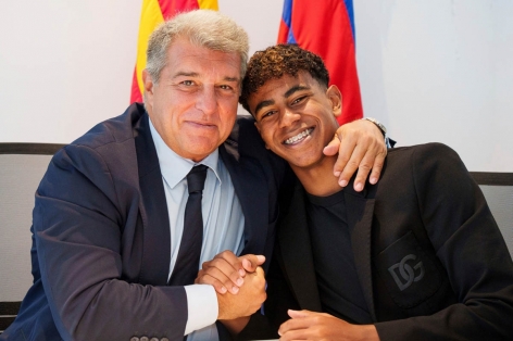 Chủ tịch Barca có động thái với Lamine Yamal