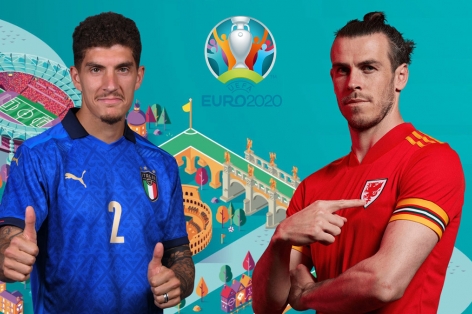 Xem trực tiếp Italia vs Xứ Wales - EURO 2021 ở đâu? Kênh nào?