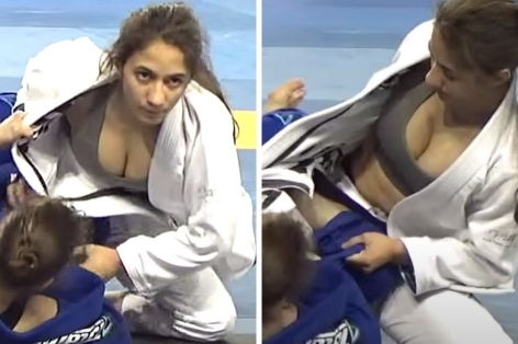 VIDEO: 'Đỏ mặt' với cảnh vật nhau của 2 nữ võ sĩ ở giải Jiu-Jitsu Brazil 2019
