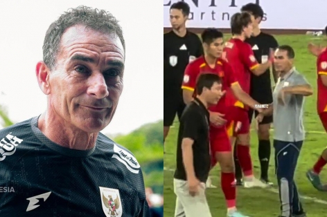 HLV U23 Indonesia hành động không đẹp với HLV Kim Sang Sik