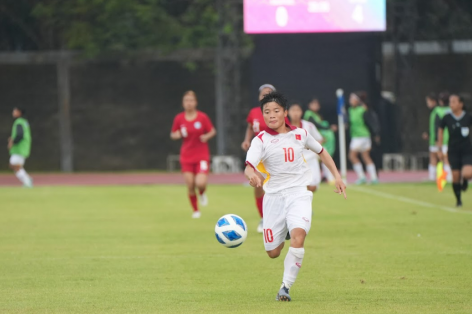 Tiền đạo U19 nữ Việt Nam có cơ hội ẵm giải 'Vua phá lưới' U19 Đông Nam Á