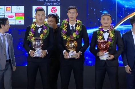 Trực tiếp Lễ trao giải Quả bóng Vàng Việt Nam 2024: Thịnh Phát giành QBV futsal